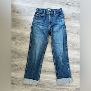 Uniqlo high rise darkwash jeans- 23x32